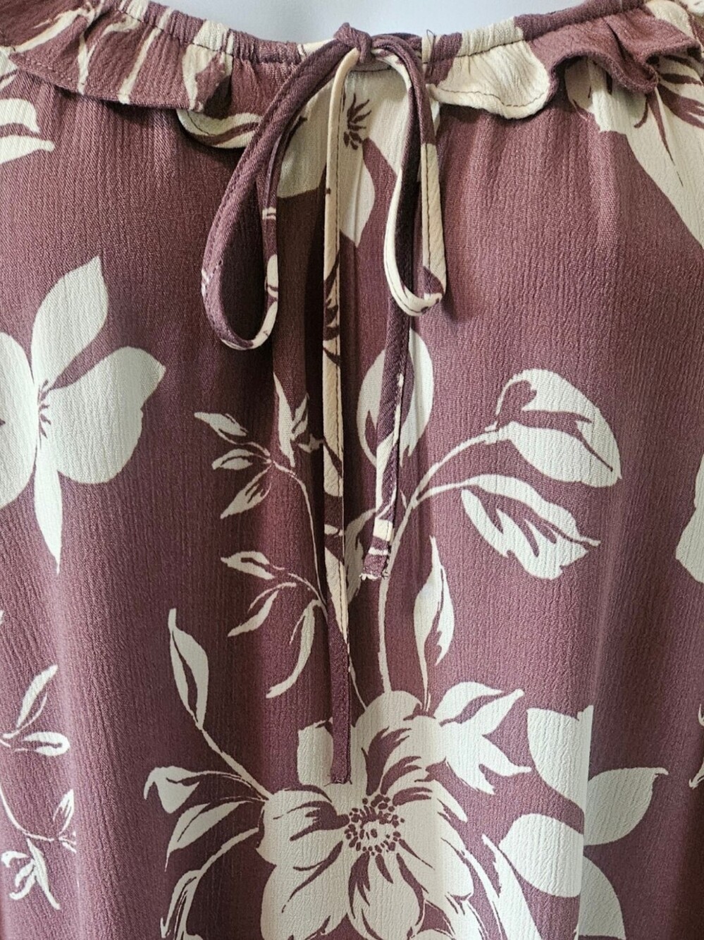 Torrid 2X Emma Floral Crinkle Gauze Ruffle Tie Front Tank Top NWT - Picture 6 of 14